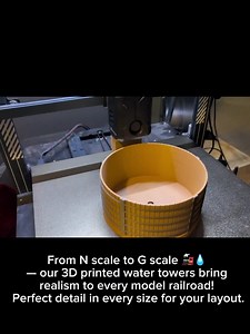 3D Printed Steam Era Water Tower Kit: Railroad Scenery - [varying Scales] - Etsy