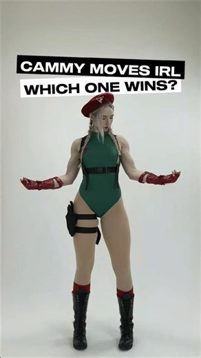 Trying Cammy moves from Street Fighter 💚💥 #streetfighter #martialarts #kick #videogames