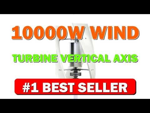 10000W Wind Turbine Vertical Axis Permanent Maglev Generator, Magnetic Levitation Verti - B0D7THD81L