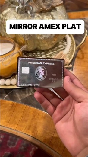 Mirror Amex Platinum Card ✨ Is This the Most Premium Credit Card? #shorts