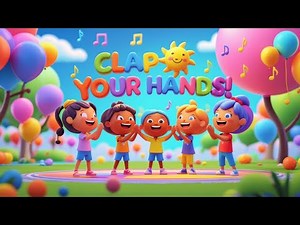 "🥳 Kids Love It! Clap Your Hands Fun - Catchy Nursery Rhyme Bash 🎶 | Sing Along!"