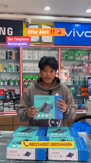 Get Sim Telephone which is rechargeable so you don’t have to worry about damaged wire and rodents biting the wire. Get this amazing telephone for your office or business at best price in Digitech enterprises.#fyp #telephone #rechargeable | Digitech Enterprises