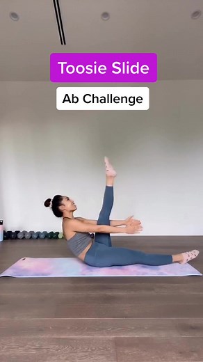 Toosie Slide Ab Challenge with Pilates Twist