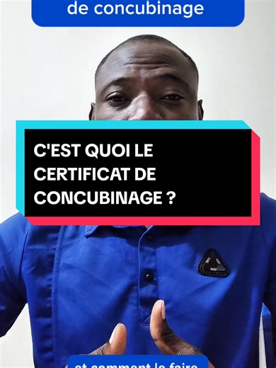 C'EST QUOI LE CERTIFICAT DE CONCUBINAGE? #actesdetatcivil