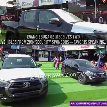 Evang. Ebuka Obi Receives Two Vehicles from Zion Security Sponsors — Favor Is Speaking.💚#fyp #viral