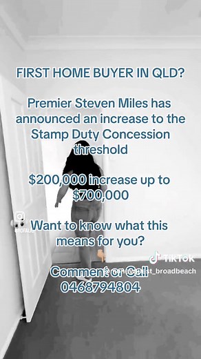 Premier Announces Stamp Duty Concession Increase in QLD
