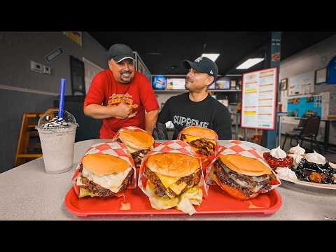 This 25-Patty 5x5x5 Smash Burger Challenge Will Keep Getting BIGGER!