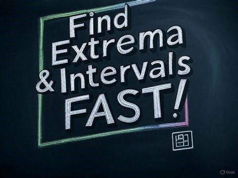 Calculus 1- Module 3 |Find Local Extrema & Increasing/Decreasing Intervals- First Derivative Test