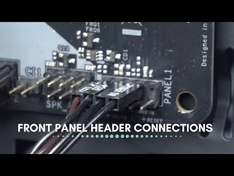 Front panel headers installation