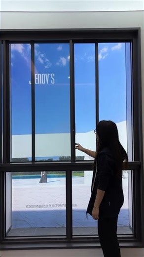 Hidden handle sliding window #HiddenHandle #SlidingWindow #MinimalistDesign #HomeInspo #Renovation