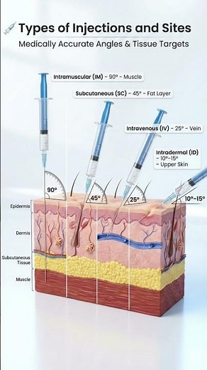Types of Injections and Sites Explained 💉 | Nursing Skills