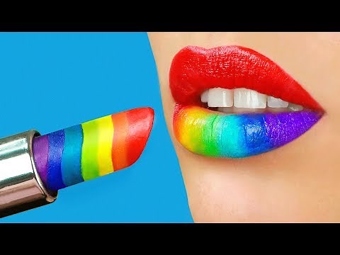 8 DIY Weird Makeup Ideas / Candy Makeup Tutorial