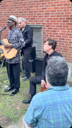 Cheick Diabate and friends adding a little musical spice to Sandy’s graduation cookout 🎶🔥! | Frank O. Agbro