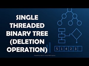Single Threaded Binary Tree(Deletion Operation)