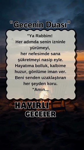 Gecenin duası hayırlı geceler 🤲 | Rojda Bulut