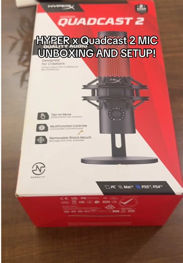 HyperX Quadcast 2 Mic Unboxing and Setup Guide