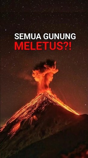 When All Volcanoes on Earth Erupt 🌋 #volcano #mountains #nature #shorts