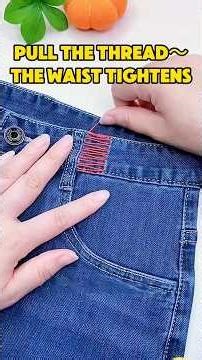 How to alter pants with a waist that is too big. #needlework #sewing #lifehacks #ussewtips #diy