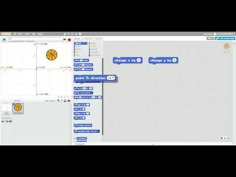 Scratch Tutorial - How to move sprite by changing X and Y value?