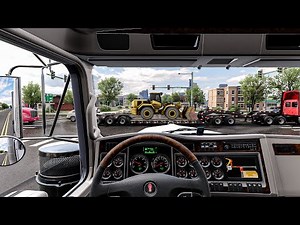 4K Realistic Ultra Graphics |American Truck Simulator Mod Snowymoon Gameplay 2025
