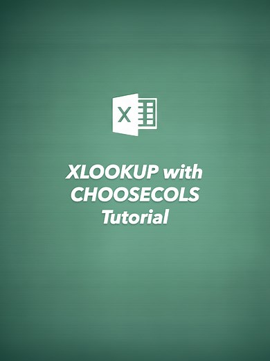 Mastering Excel XLOOKUP and CHOOSECOLS Tutorial