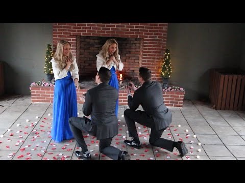 Twin Brothers Make Twin Marriage Proposals to Twin Sisters