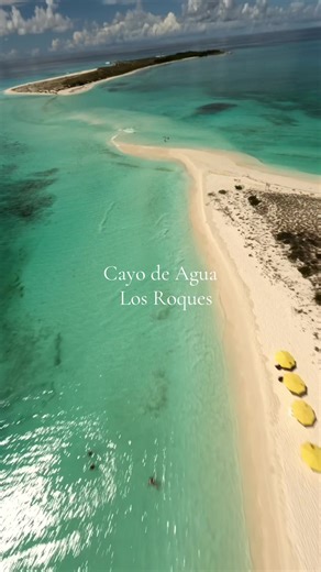 Cayo de Agua en Los Roques: Un Viaje Aéreo Capturado