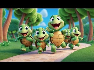 Three Baby Turtles Say A B C | Alphabet Song for Kids | Learn ABCs with Cute Turtles