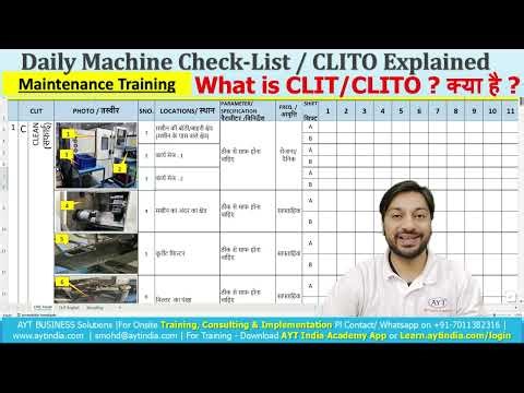 What is CLIT / CLITO in Maintenance? Daily Machine Checklist Explained | TPM & Maintenance Training