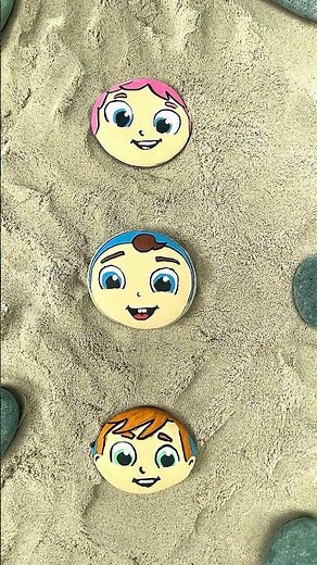 Pebble Paint Party! 🖌️ Draw & Paint With Little Angel #shorts #craft