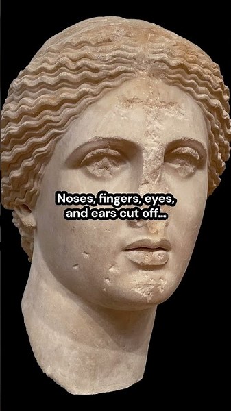 I hate iconoclasts | The Desecrated Statues of Greek Gods by Christians #art #history #sculpture