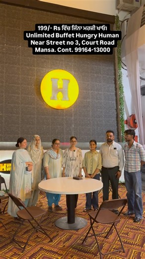 Hungry Human on Instagram: "199/- Rs ਵਿੱਚ ਜਿੰਨਾ ਮਰਜ਼ੀ ਖਾਓ। Unlimited Buffet Hungry Human Near Street no 3, Court Road Mansa. Cont. 99164-13000"
