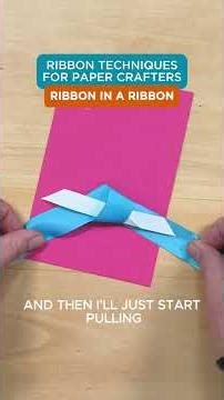 Two Ribbons, One Genius Trick! #diy #cardcreations #papercrafts