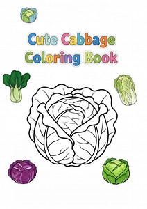 Vegetable Coloring Pages for Kids | Different Cabbage Types | Easy Preschool Activity PDF - Etsy Canada