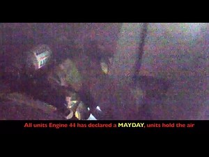MAYDAY Firefighter rescue caught on video (3 angles) Lansing MI
