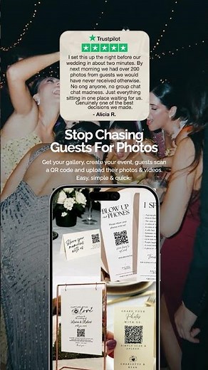 Wedding Photo Sharing QR Code – Setup in Minutes! #diywedding #weddinginspo #uk