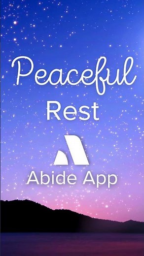 Peaceful Rest with Abide Sleep Meditation App