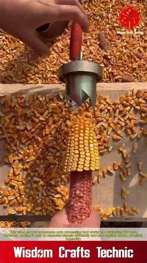 Homemade useful corn machine: DIY corn processing tool satisfying corn thresher