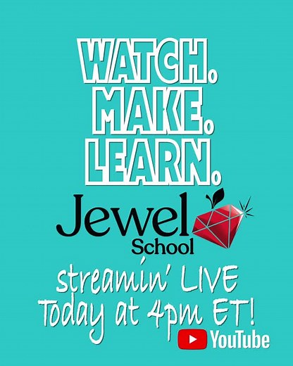 Jewel School is going live on YouTube! Watch, make and learn with Susan Thomas as she wire wraps a cabochon into a beautiful pendant! One lucky viewer will win the finished piece! Here are the Tools and supplies JTV Susan will be using: Bare Copper Square Wire in 20ga and 24ga Flush Cutter Flat Nose Plier Chain Nose Plier Round Nose Plier Lace Agate Cabochons Join us and learn a new skill! 💃 https://bit.ly/3kR54Kv | Jewel School
