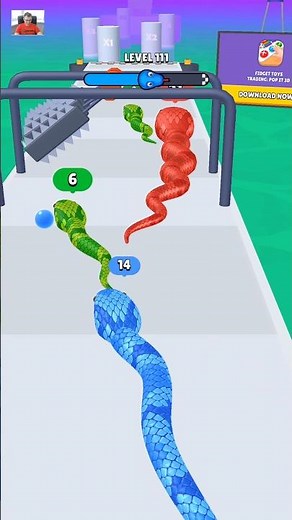 evolution of the blue snake #iosgames