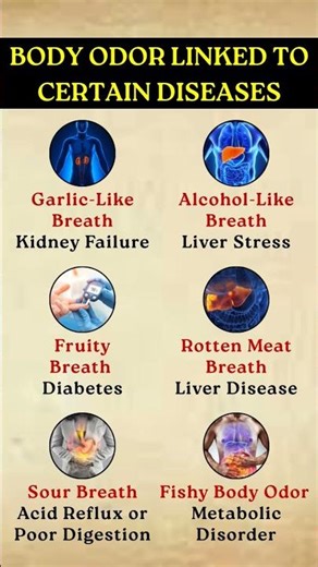 Body Odor & Breath Smell Linked to Serious Diseases |Warning Sign You Should Never Ignore #healthtip