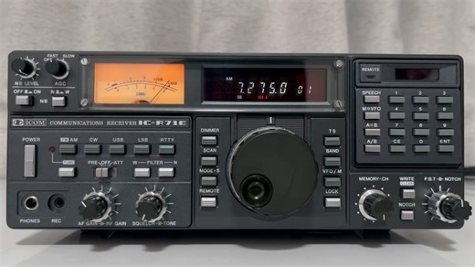 成都市区晚上用icom R71E收听短波7275 CNR 1 中国之声