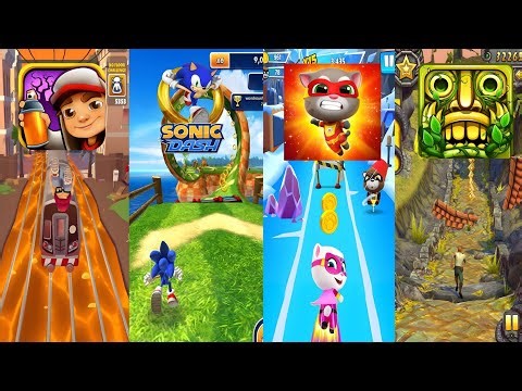 Ultimate Endless Runner Compilation: Subway Surfers, Sonic Dash, Talking Tom Gold Run & Temple Run 2