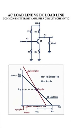 Ac loadline vs Dc loadline in bjt Amplifier