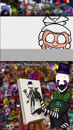 Drawing JJ (FNaF 2) #fnaf2 #fnaf #JJ #drawing