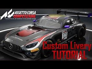 How To Create A Custom Livery In Assetto Corsa Competizione - Tutorial (GIMP)