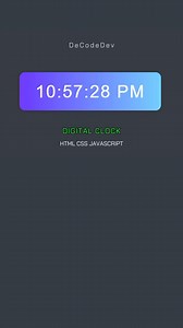 4.4K views · 73 reactions | This digital clock is built with HTML,...