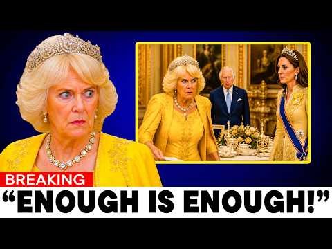 1 MIN AGO: Queen Camilla EXITS Coronation Anniversary Tea After Unannounced Guest Appears