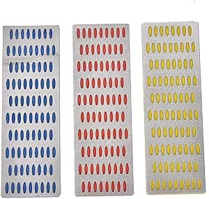 3 pcs portable Coarse/Medium/Fine Grinding Whetstone, set Sharpening Stone, hard alloy outdoors for grinding kitchen knives Woodwork