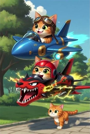 Three Brave Cat Pilots Race Through the Magical Park! ✈️🐱 Epic Kids Adventure Story